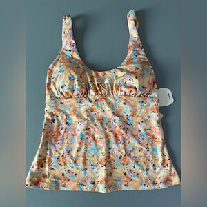 NWT PrAna Mallorca Tankini Top in Pastel Hues Size S